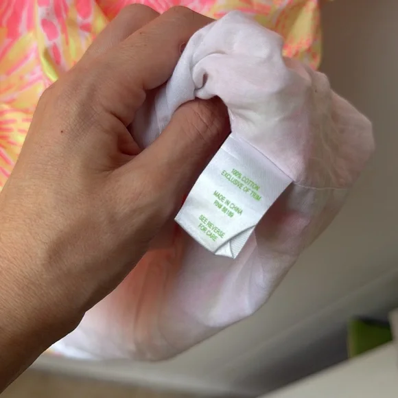 Lilly Pulitzer Janice Dress White Yellow Pink Sunkissed Glow Floral Shift 0 - Picture 6 of 9